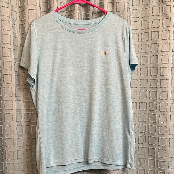 Under Armour Women's Sky Blue Short Sleeve Tee - Picture 1 of 4